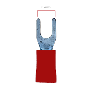 3.7mm Fork Terminal - Red (WT.38)